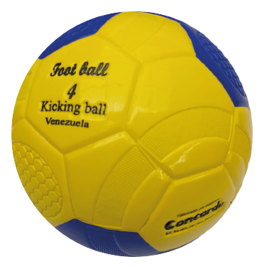 Balón Kickingball amarillo y azul